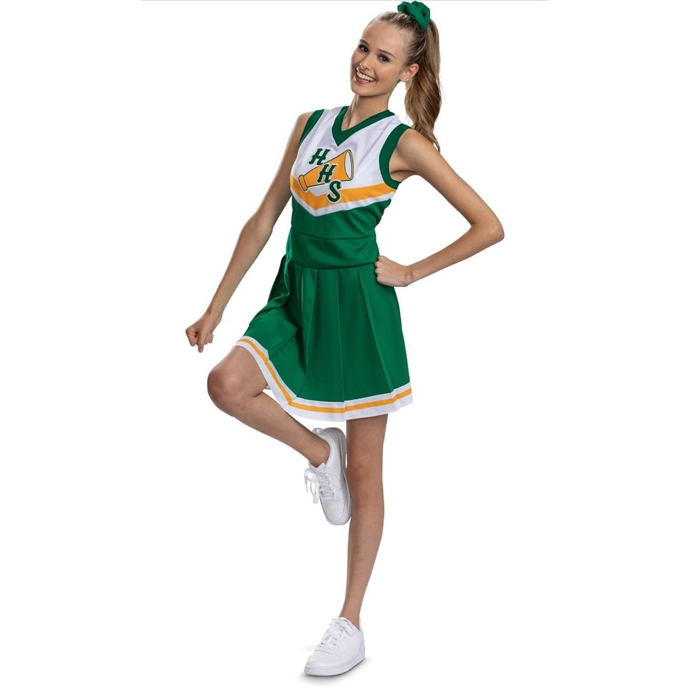 Disguise Chrissy Cheerleader Costume, Official Stranger Things Hawkins Sz M 8-10
